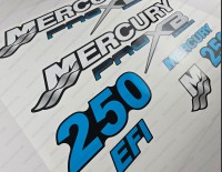 Mercury 250HP Pro XB Limited Edition Outboard Decal Kit BLUE Mercury 250HP Pro XB Limited Edition Outboard Decal Kit BLUE